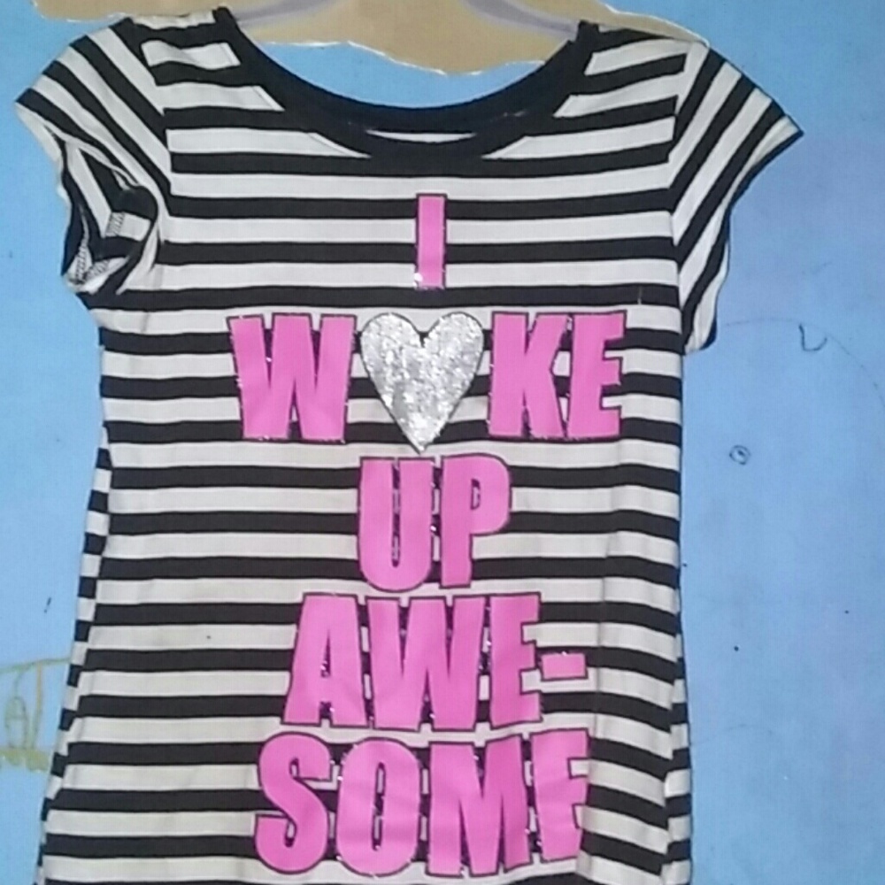 I w❤ke up awesome shirt for juvenile